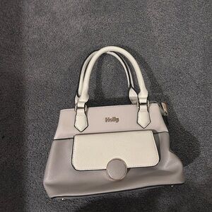 Chic handbag in Gray and Cream